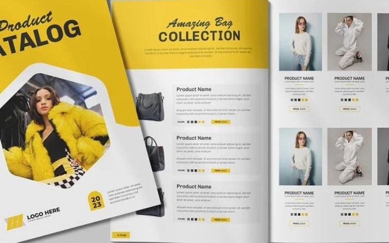 Mẫu in brochure dành cho thời trang quần áo cá tính